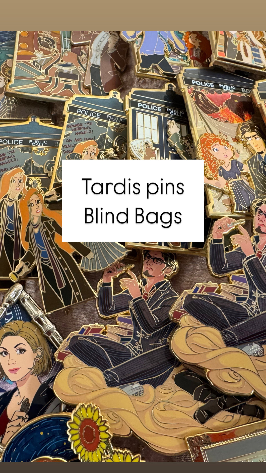 Tardis Pins:  Blind Bag Clearance Sale!