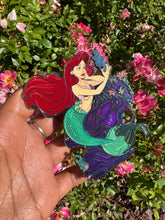 Load image into Gallery viewer, Rainbow plated Mermaid’s grotto top pin minor flaw
