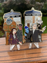 Load image into Gallery viewer, Tardis Pins: “Time Heist” 2-pin set Extras (C grade)
