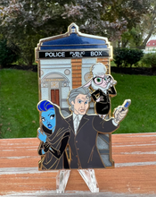 Load image into Gallery viewer, Tardis Pins: “Time Heist” 2-pin set Extras (C grade)
