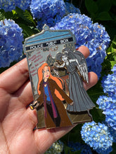 Load image into Gallery viewer, Tardis Pins: minor flawed Blink Gold Attack Mode variant
